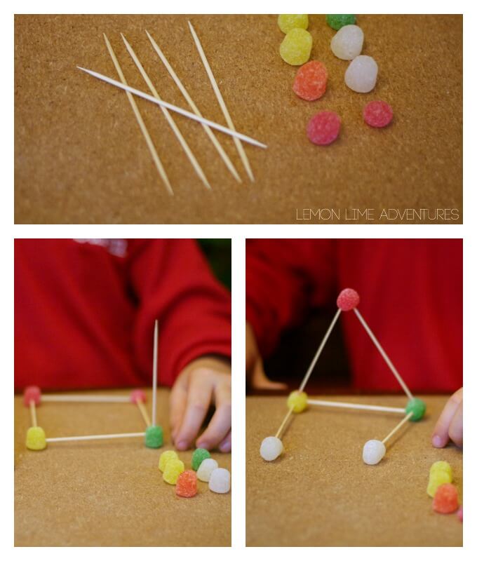 Gum Drop Stem Challenge with Toothpicks and Candy