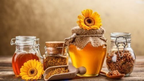 Мед и пыльца применяются в лечении флюса